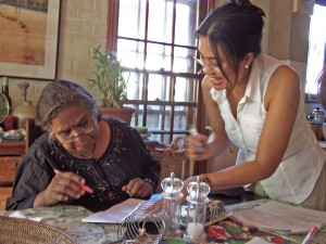 Aunty Ali and Merlinda Bobis. Aunty Ali and Merlinda Bobis.