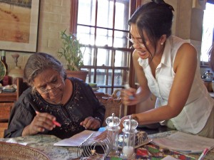 Aunty Ali and Merlinda Bobis.