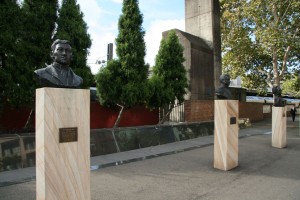 A bust of Jose Rizal stands proudly near Central Station in Sydney, NSW