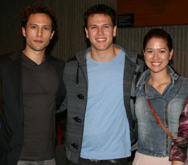Left to right: Isaac Reyes, Jared Reyes and Adele Reyes at the play.