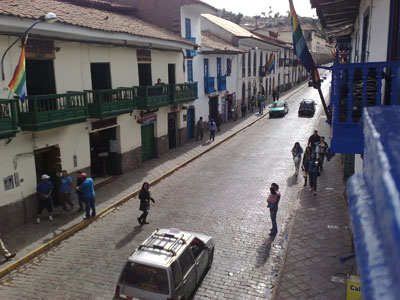 A typical street near the centre of town