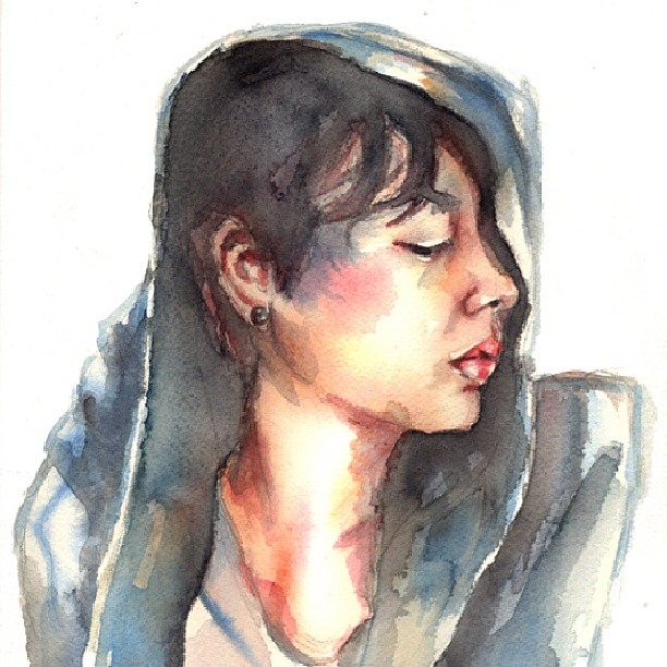 Self portrait by Ala Paredes